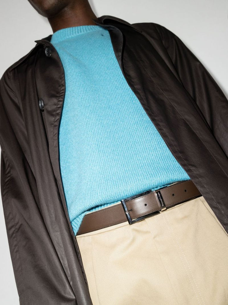 Black Reversible Leather Belt