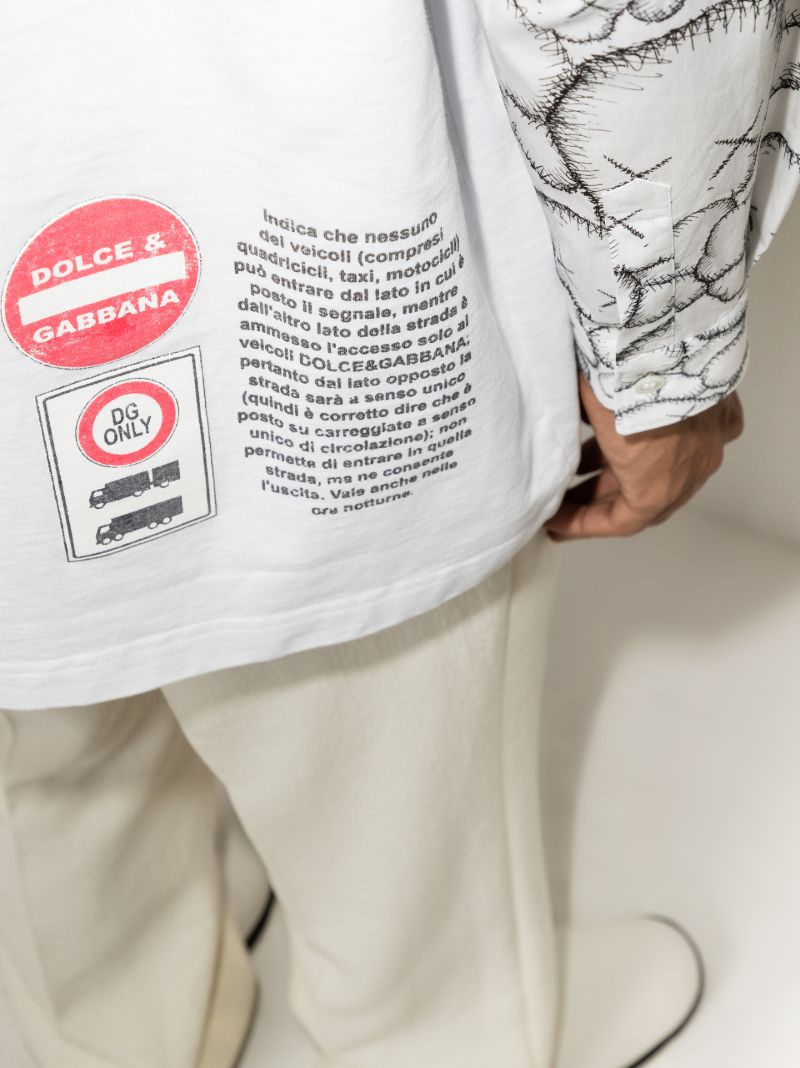 Road Sign Print T-shirt