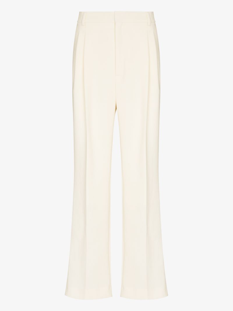 Pleated High-rise Trousers