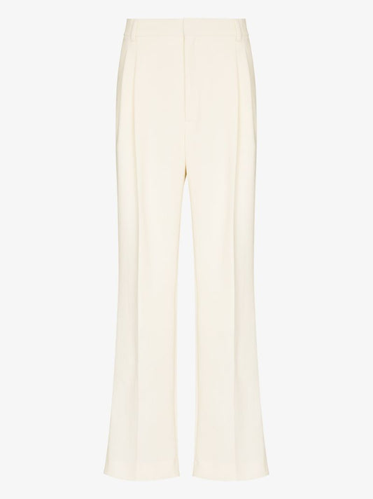 Pleated High-rise Trousers