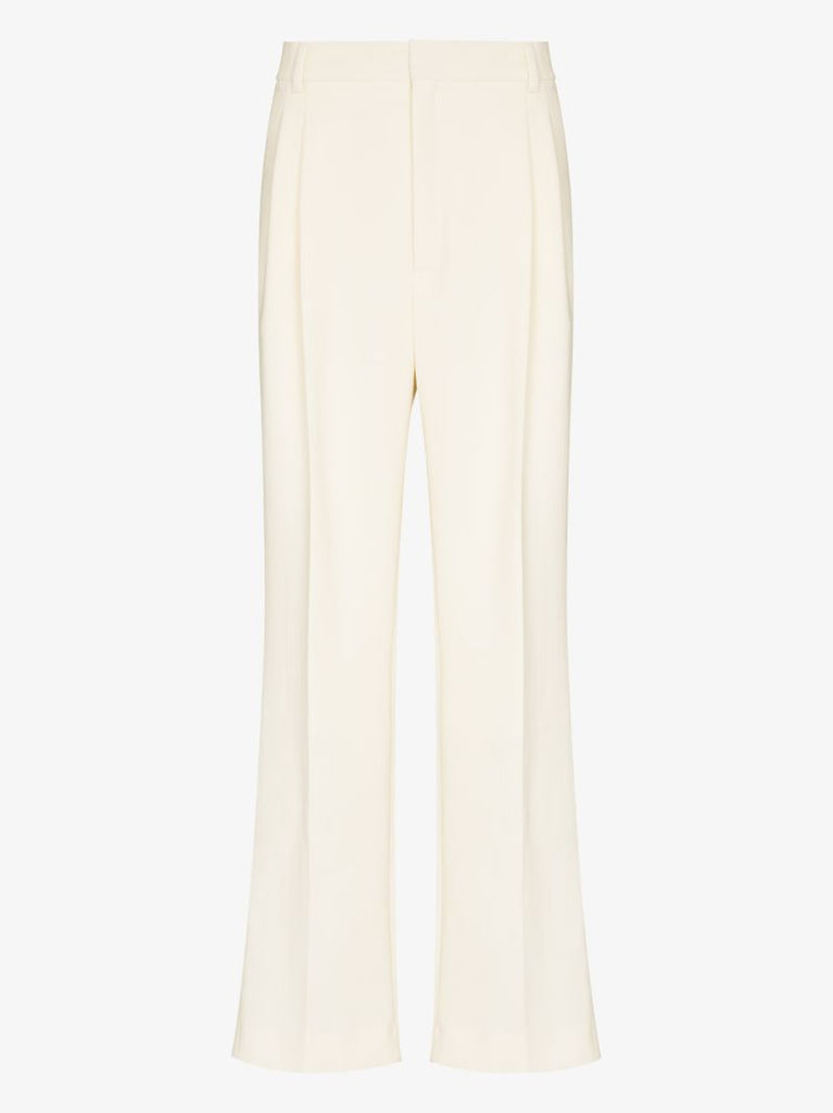 Pleated High-rise Trousers