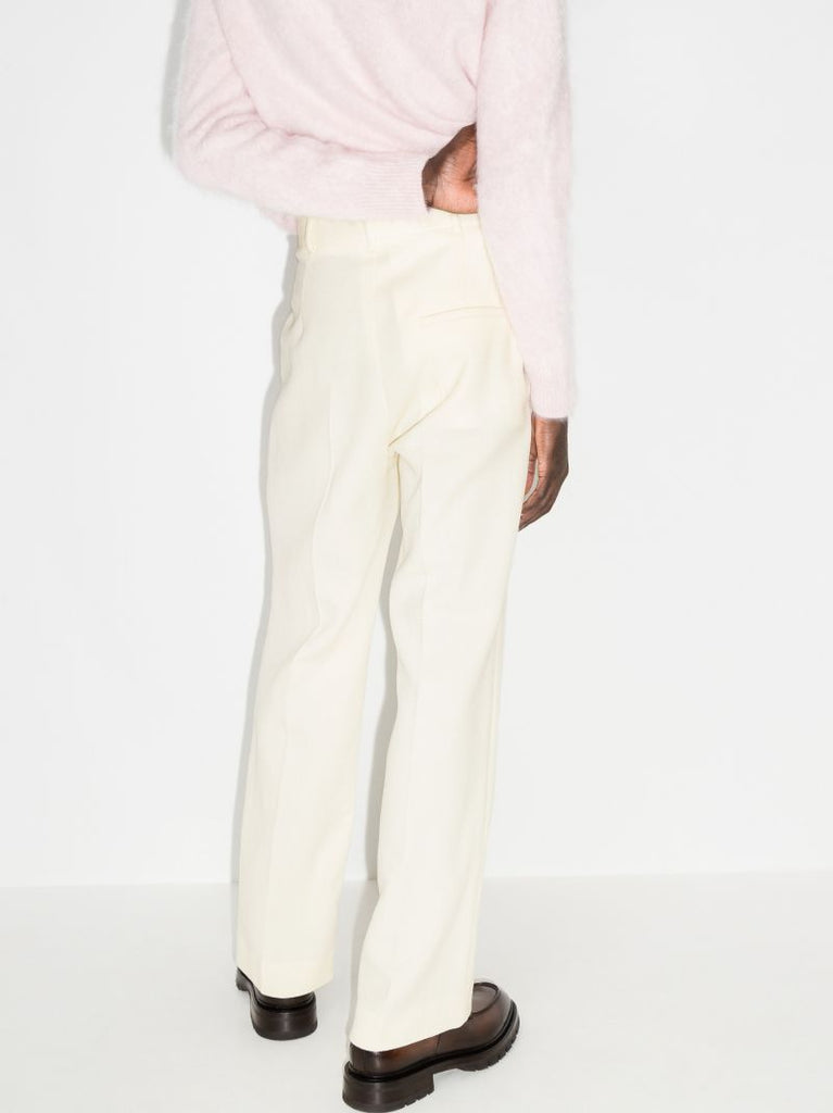 Pleated High-rise Trousers