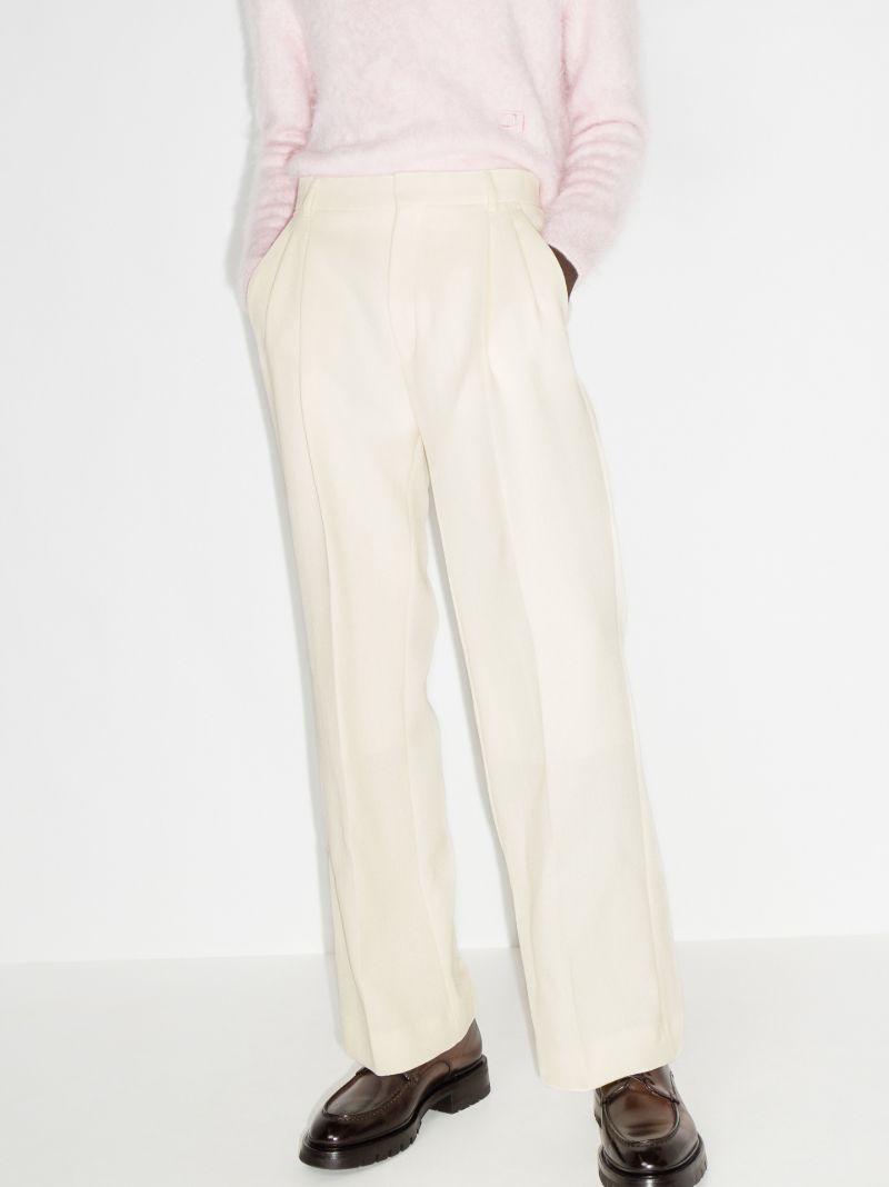 Pleated High-rise Trousers