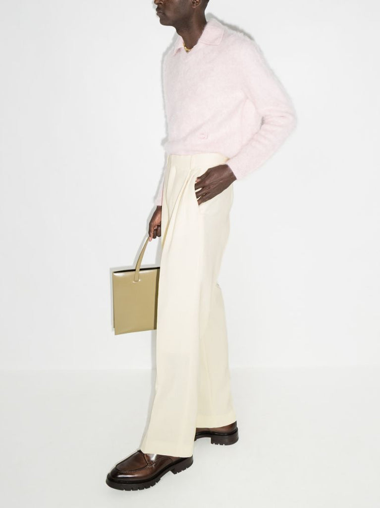 Pleated High-rise Trousers