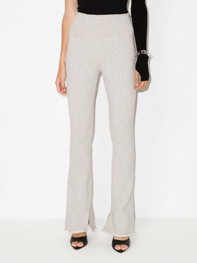 Flared Split Hem Leggings
