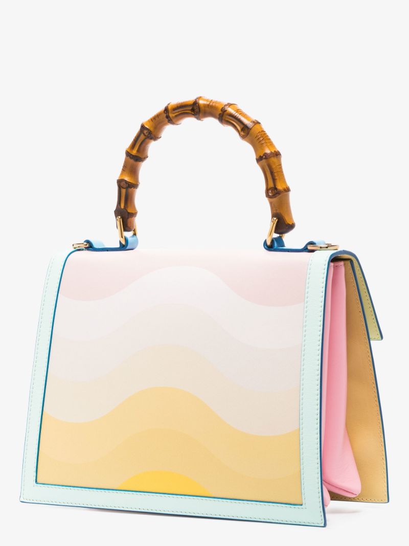 Multicoloured Jeanne Leather Tote Bag