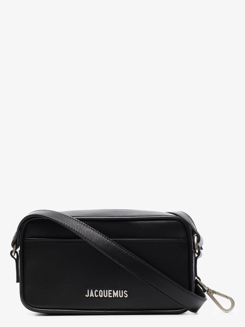 Black Le Baneto Leather Cross Body Bag