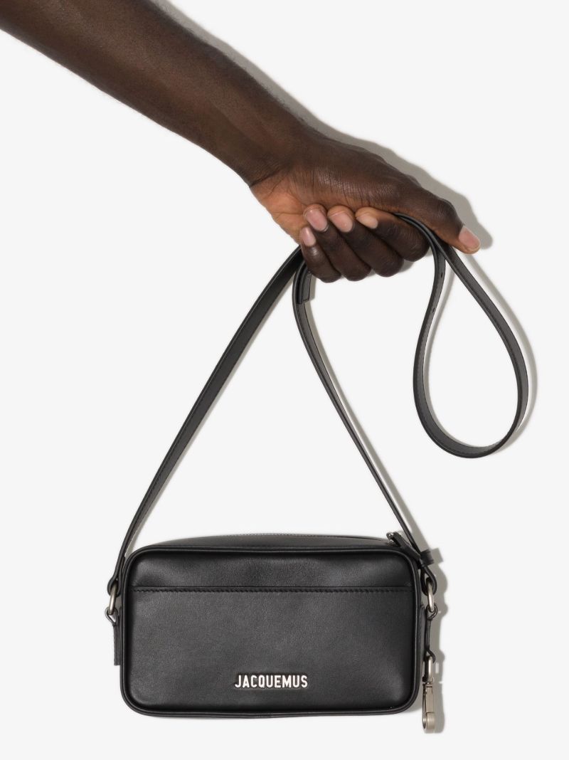 Black Le Baneto Leather Cross Body Bag