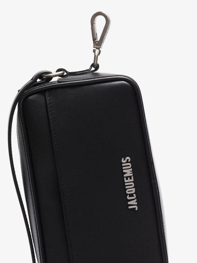 Black Le Baneto Leather Cross Body Bag