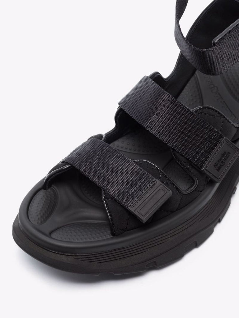 Black Trekking Rubber Sandals