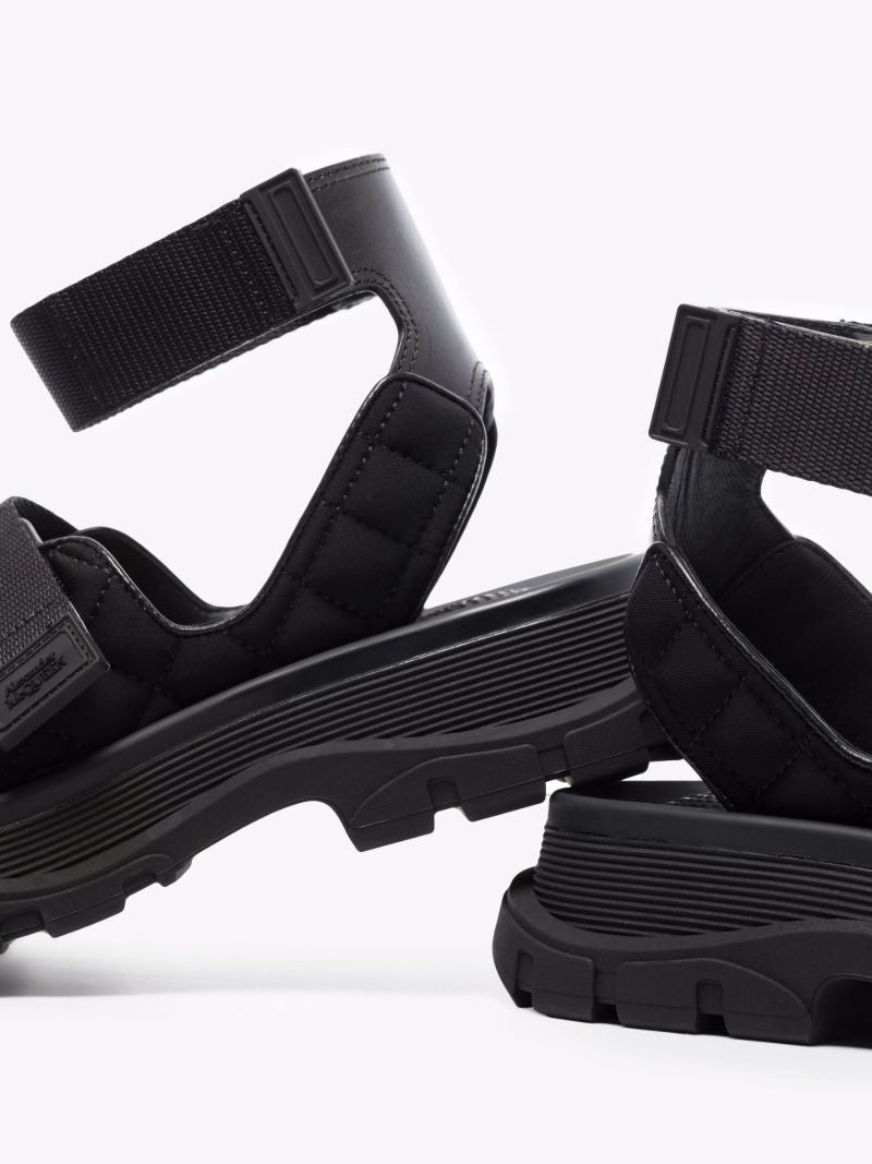 Black Trekking Rubber Sandals