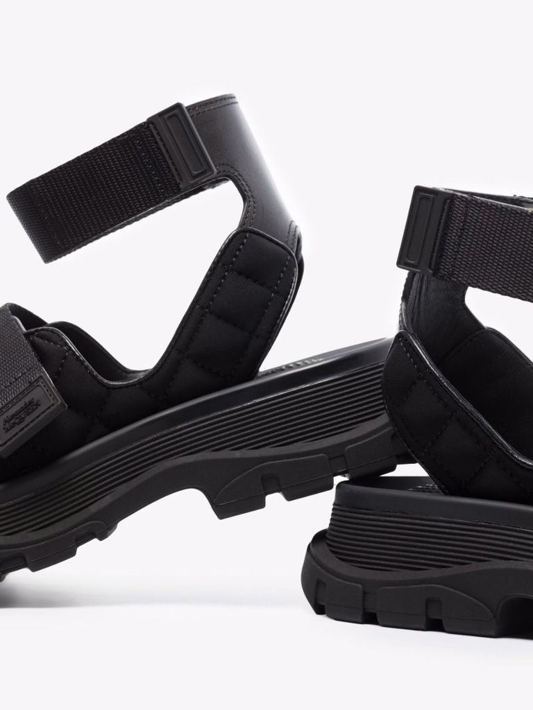 Black Trekking Rubber Sandals
