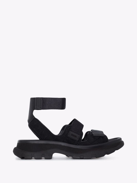 Black Trekking Rubber Sandals