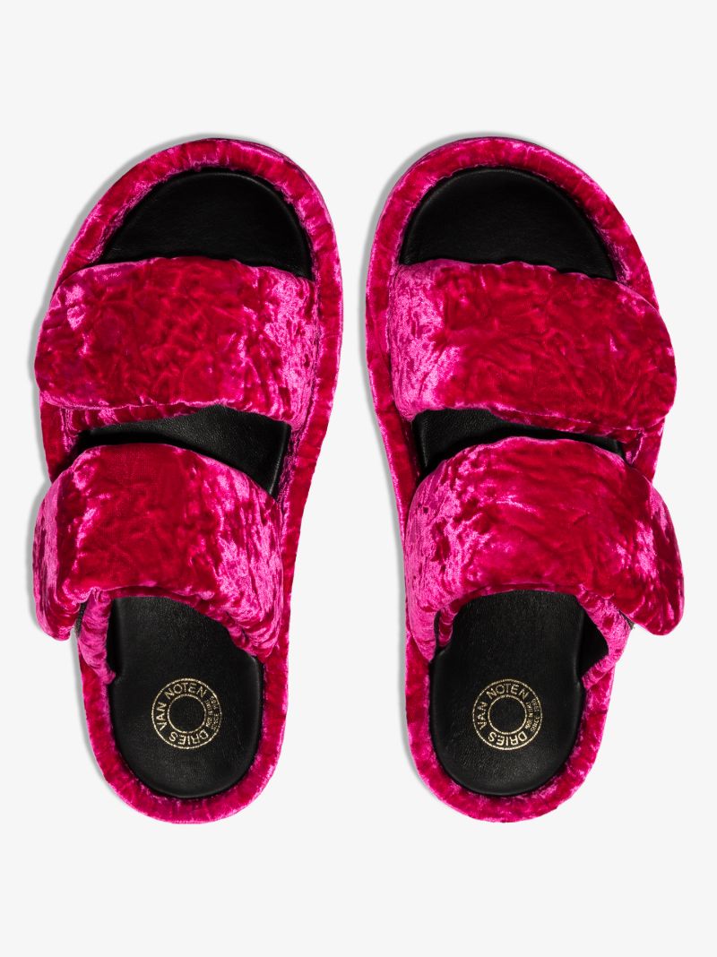 Pink Flatbed Sandals
