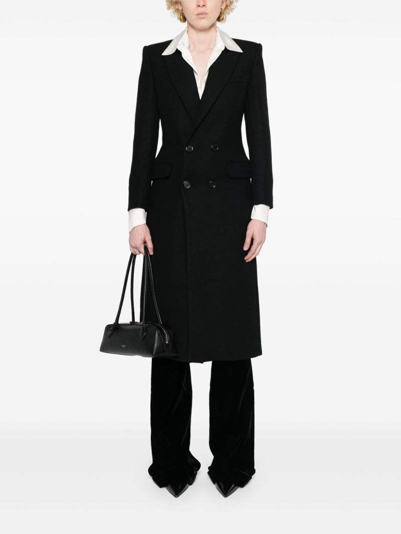 Black Double-breasted Coat