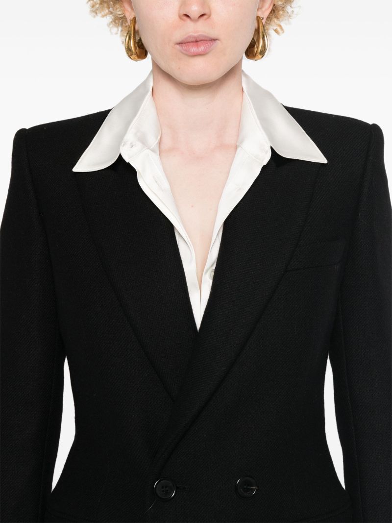 Black Double-breasted Coat