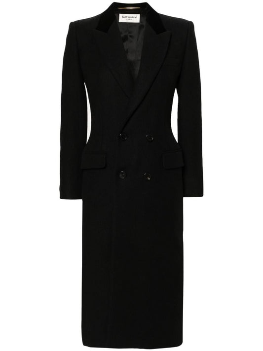 Black Double-breasted Coat