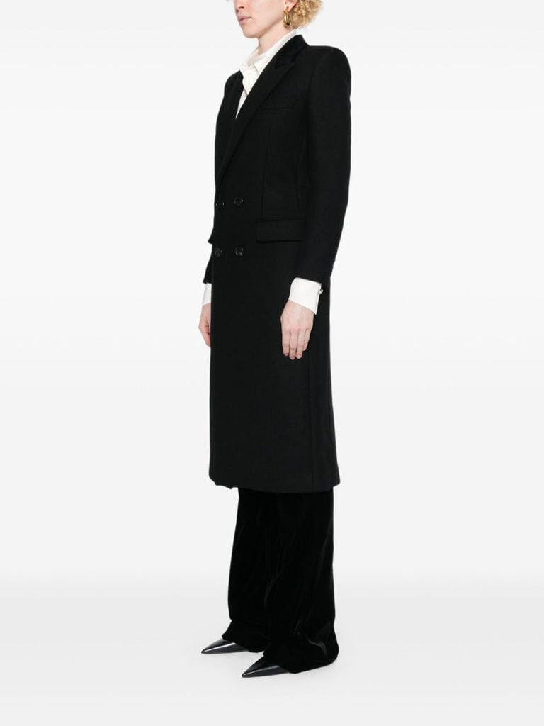 Black Double-breasted Coat