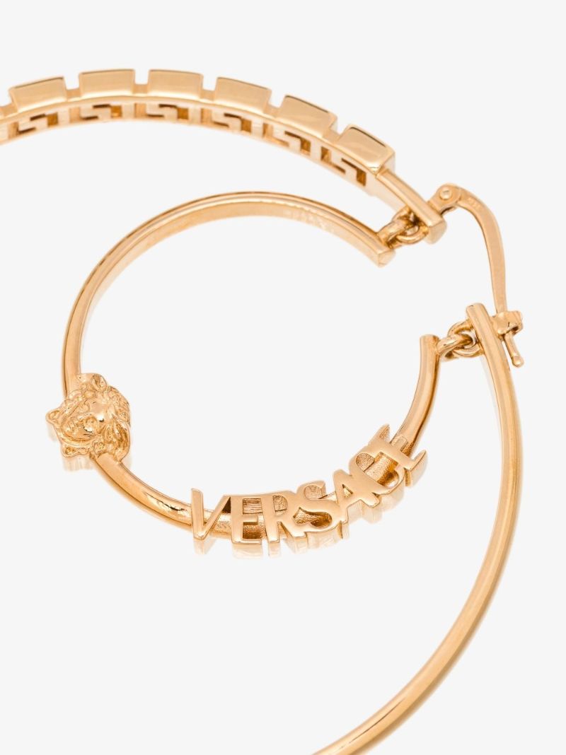 Gold Tone Double Hoop Earrings