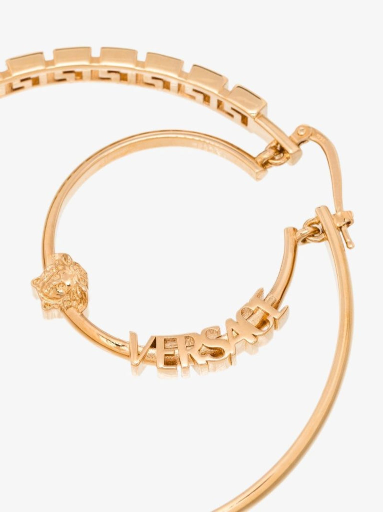 Gold Tone Double Hoop Earrings