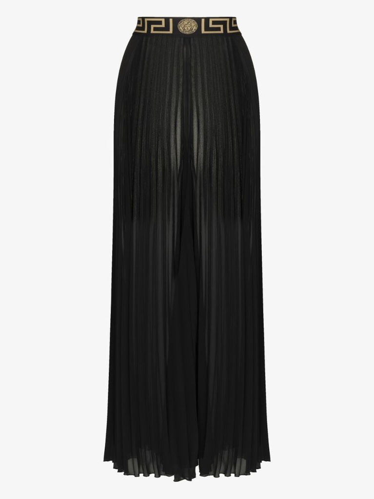 Greca Waistband Pleated Trousers