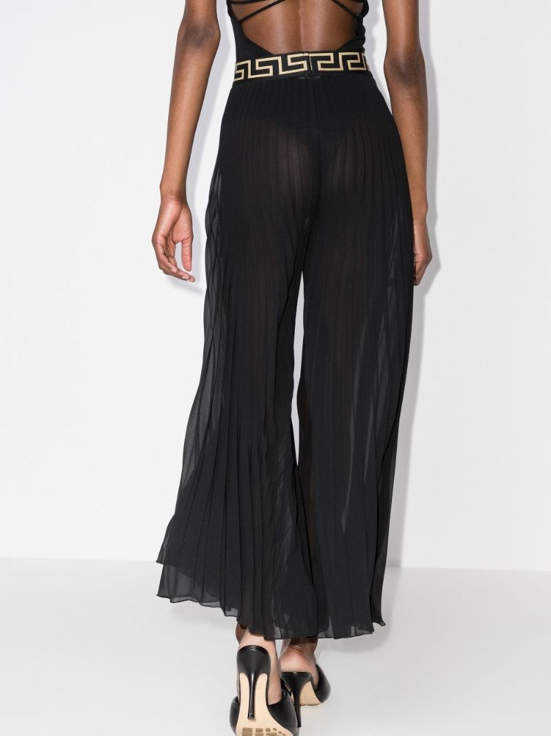 Greca Waistband Pleated Trousers