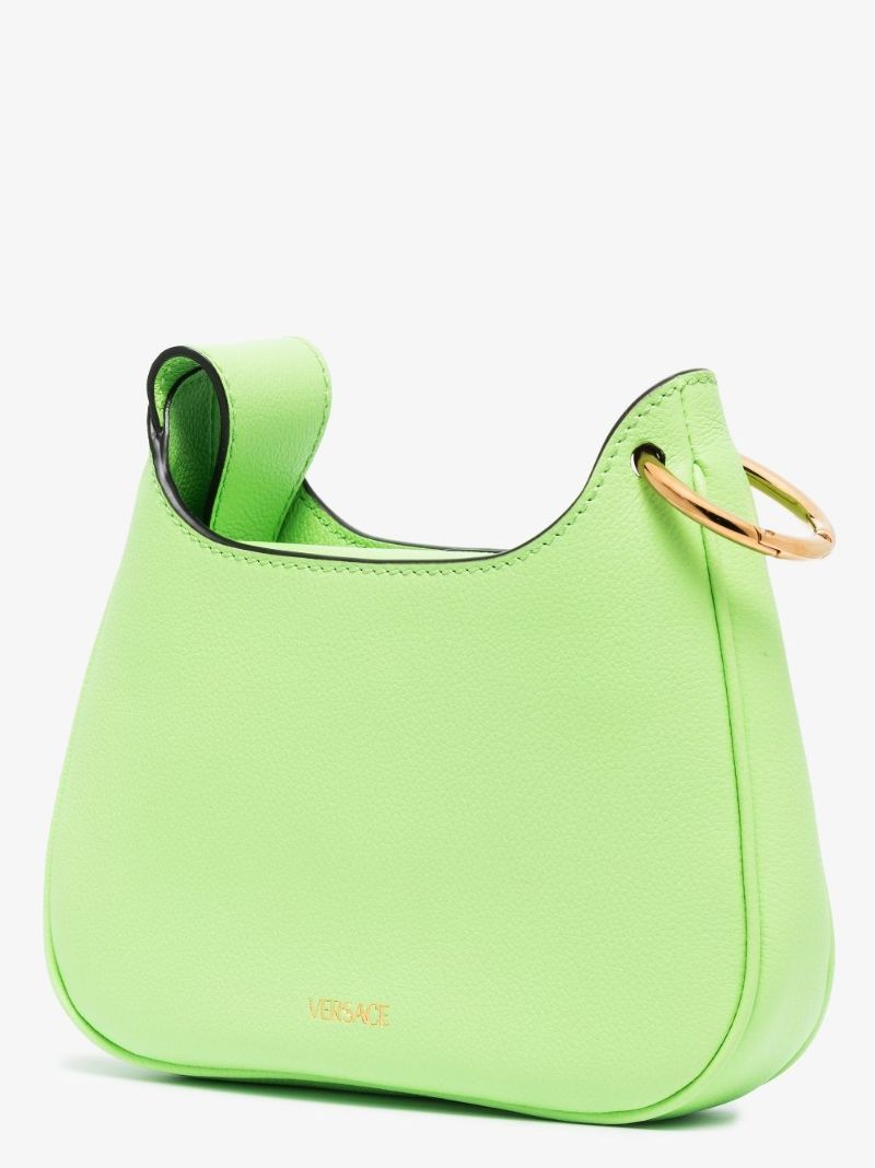 Green La Medusa Small Leather Cross Body Bag