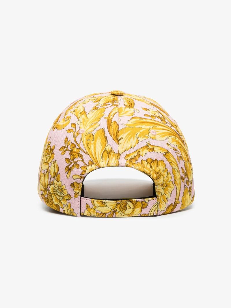 Pink Baroque Print Logo Baseball Cap