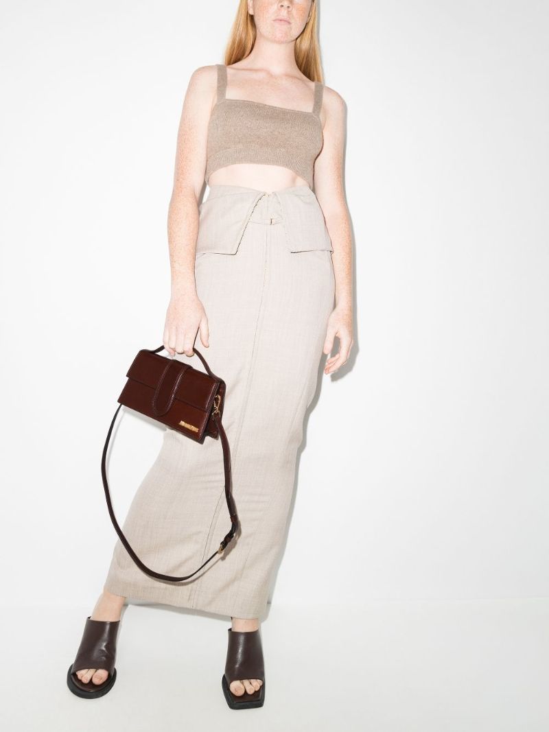 Brown Le Grand Bambino Leather Shoulder Bag