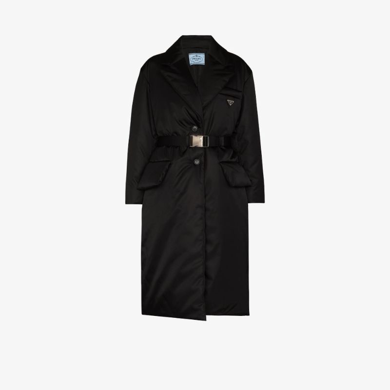 Re-nylon Belted Padded Coat