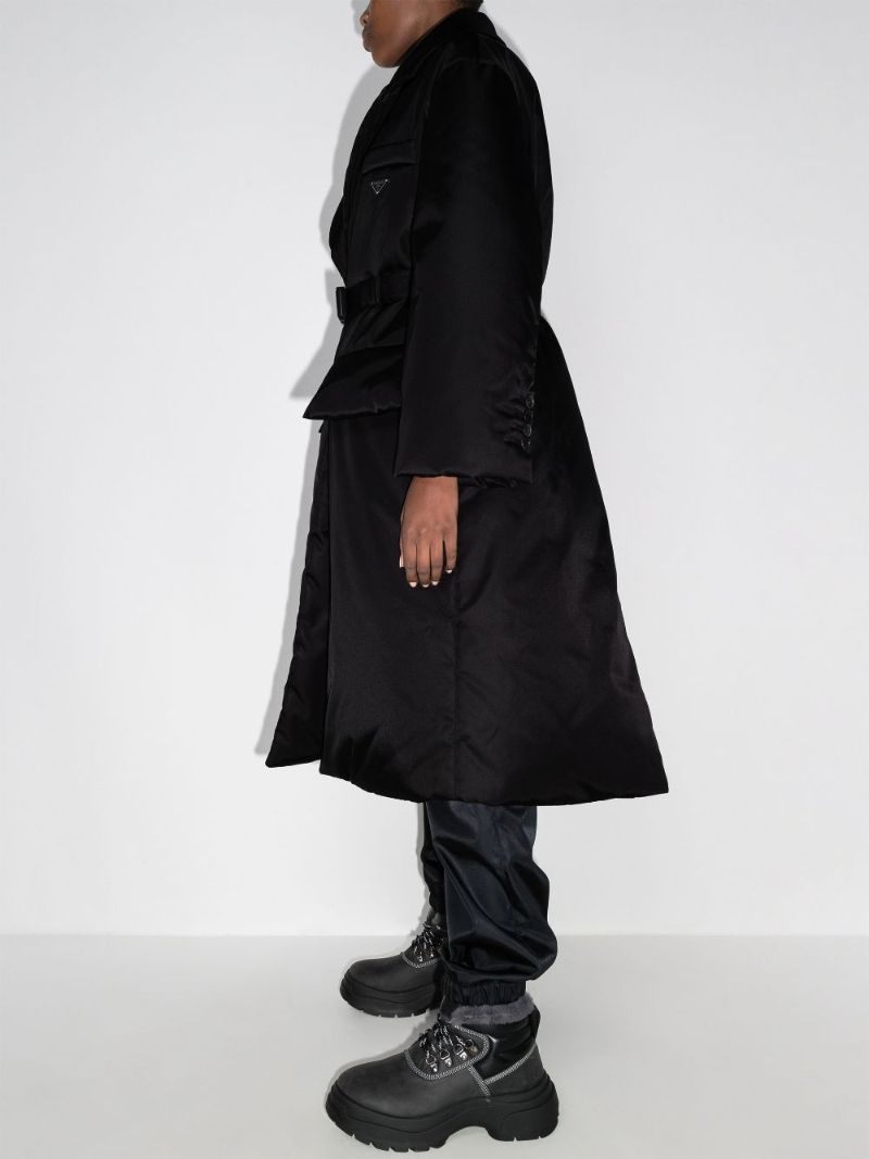 Re-nylon Belted Padded Coat