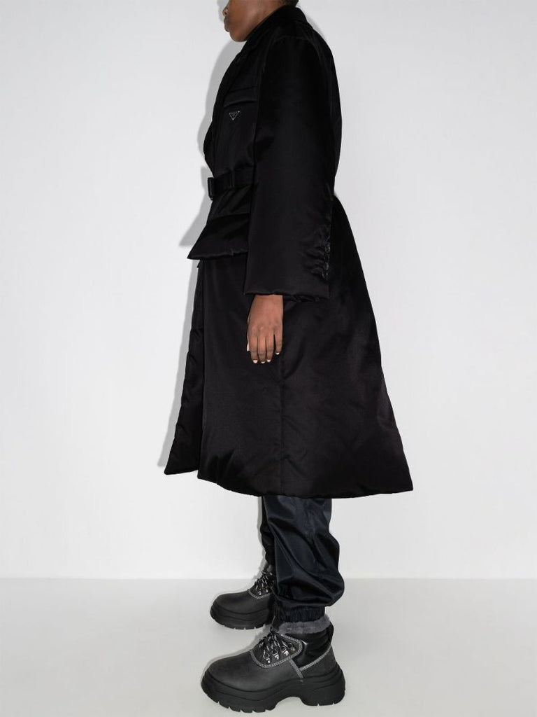 Re-nylon Belted Padded Coat