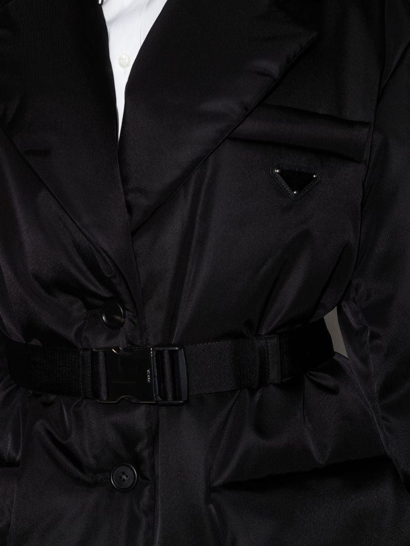 Re-nylon Belted Padded Coat
