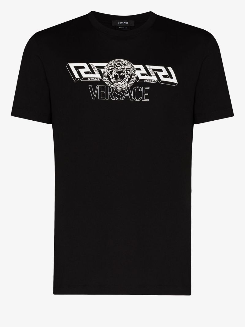 La Greca Print Cotton T-shirt