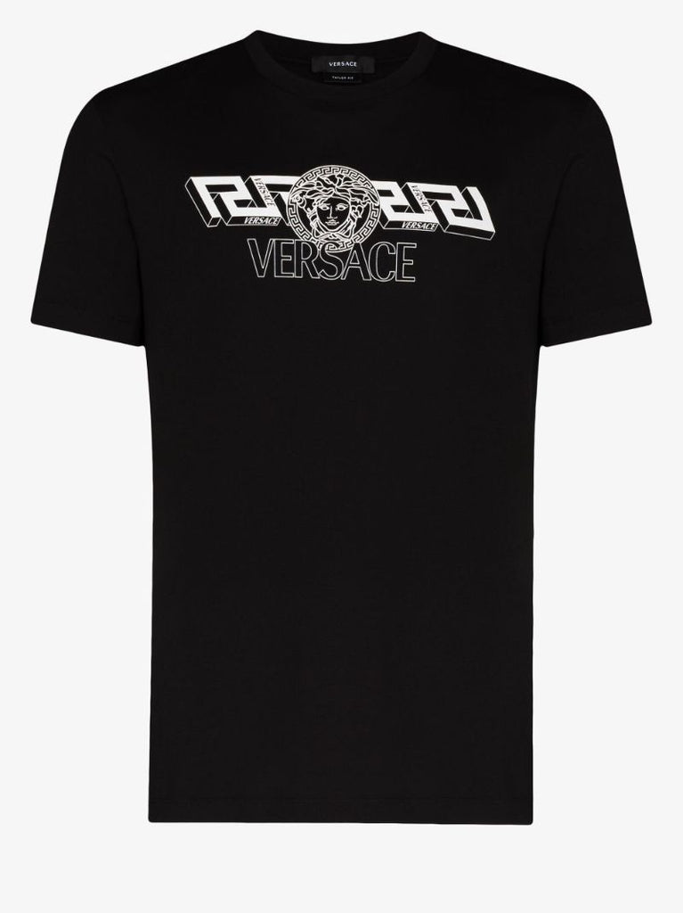 La Greca Print Cotton T-shirt