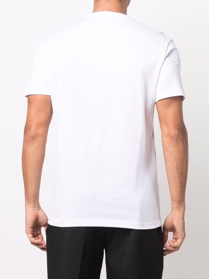 White Logo Print T-shirt