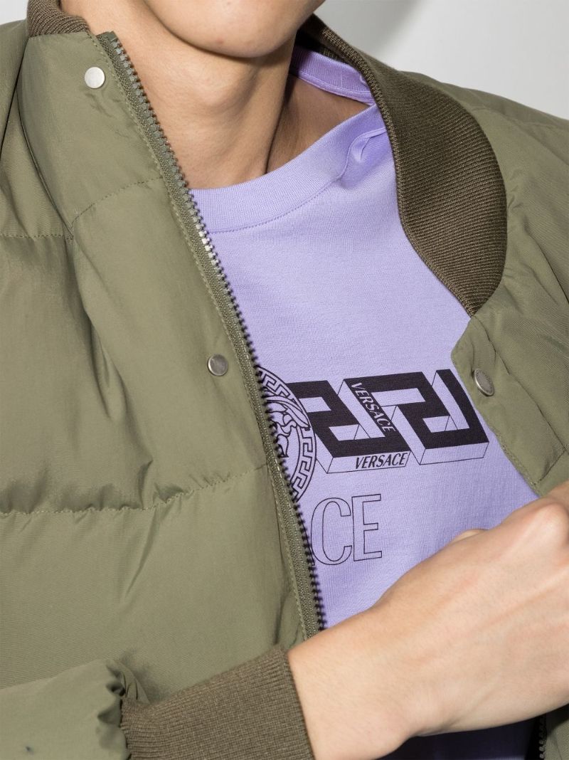 La Greca Print Cotton T-shirt