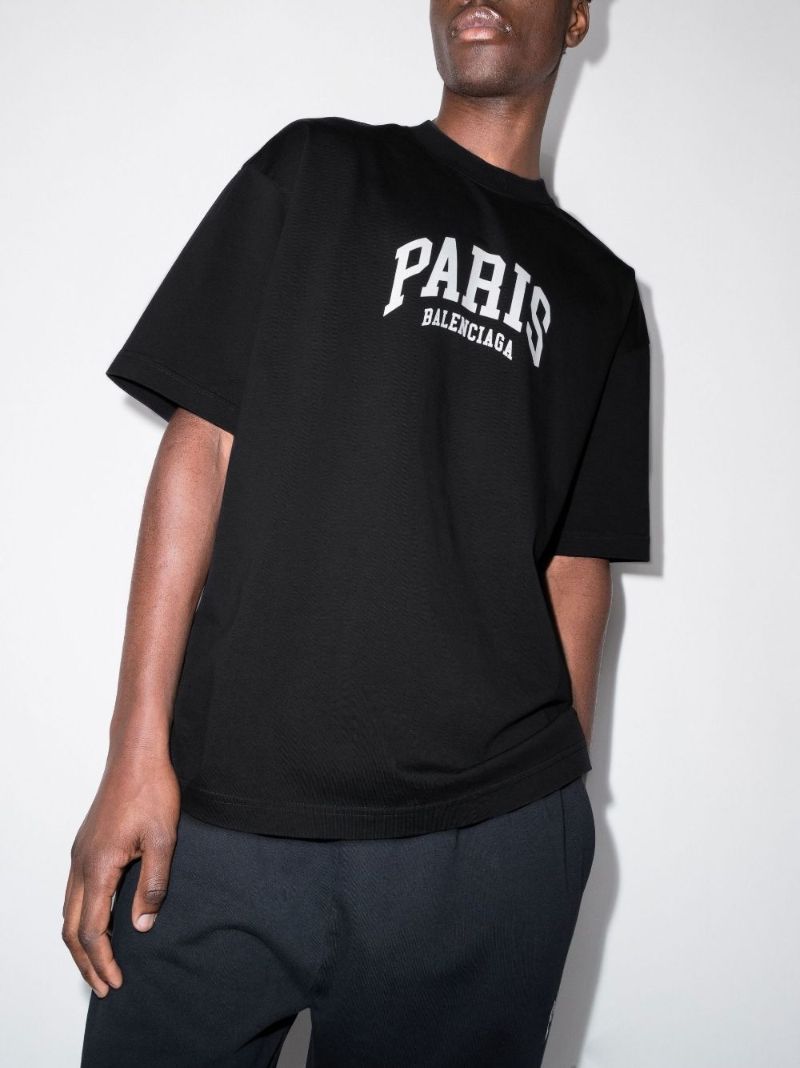 Paris Logo Cotton T-shirt