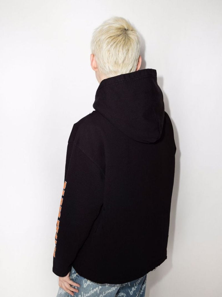 Logo Print Cotton Hoodie