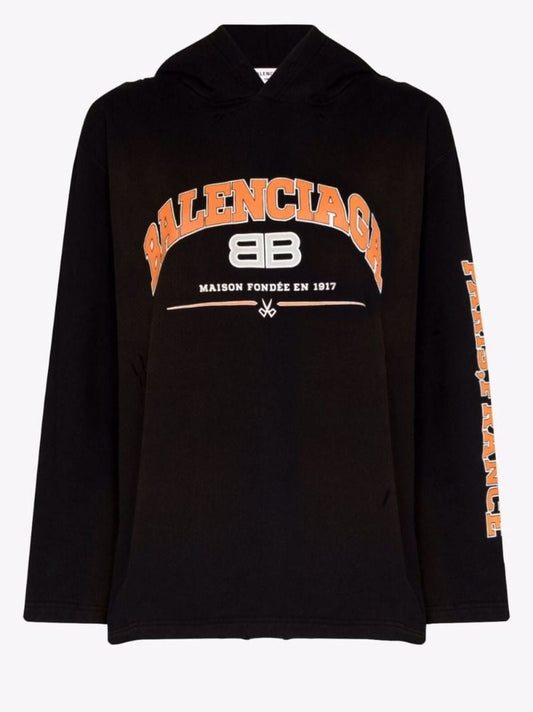 Logo Print Cotton Hoodie