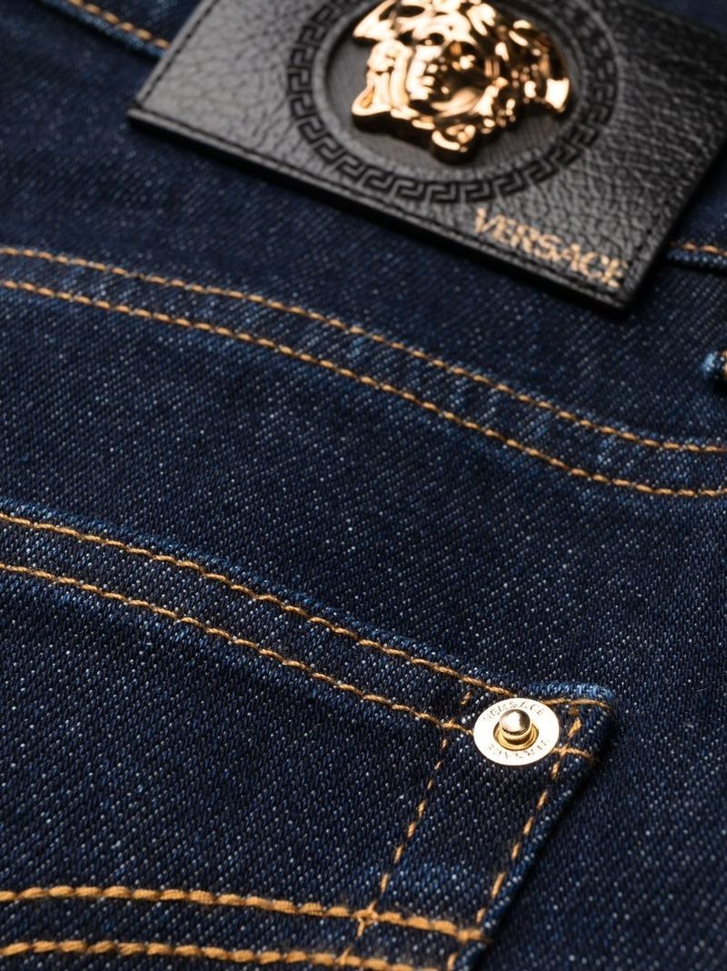 Blue Mid-rise Slim Jeans