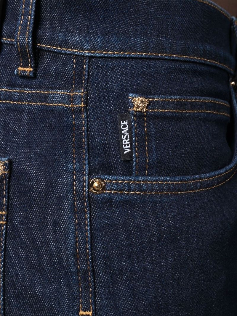 Blue Mid-rise Slim Jeans