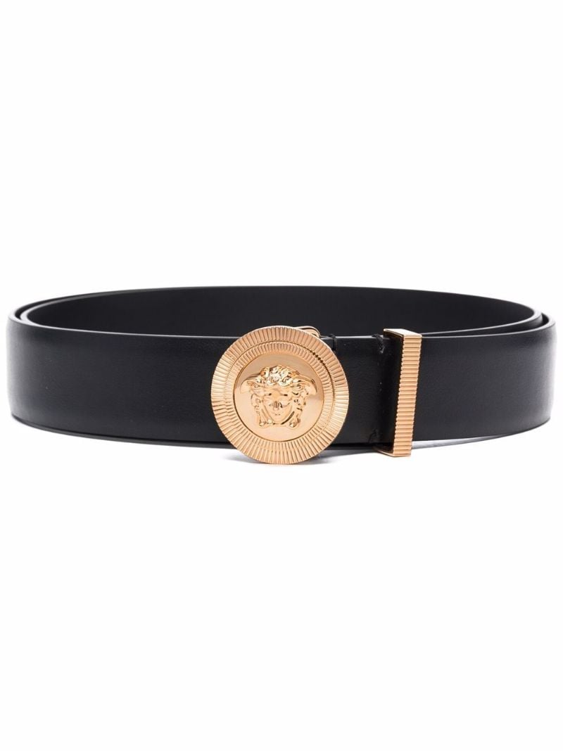 Black Medusa Buckle Belt