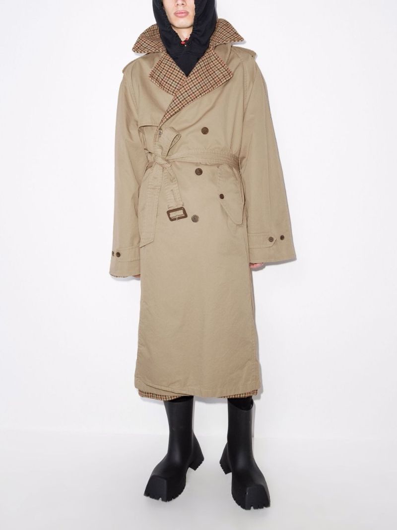 Reversible Cotton Trench Coat
