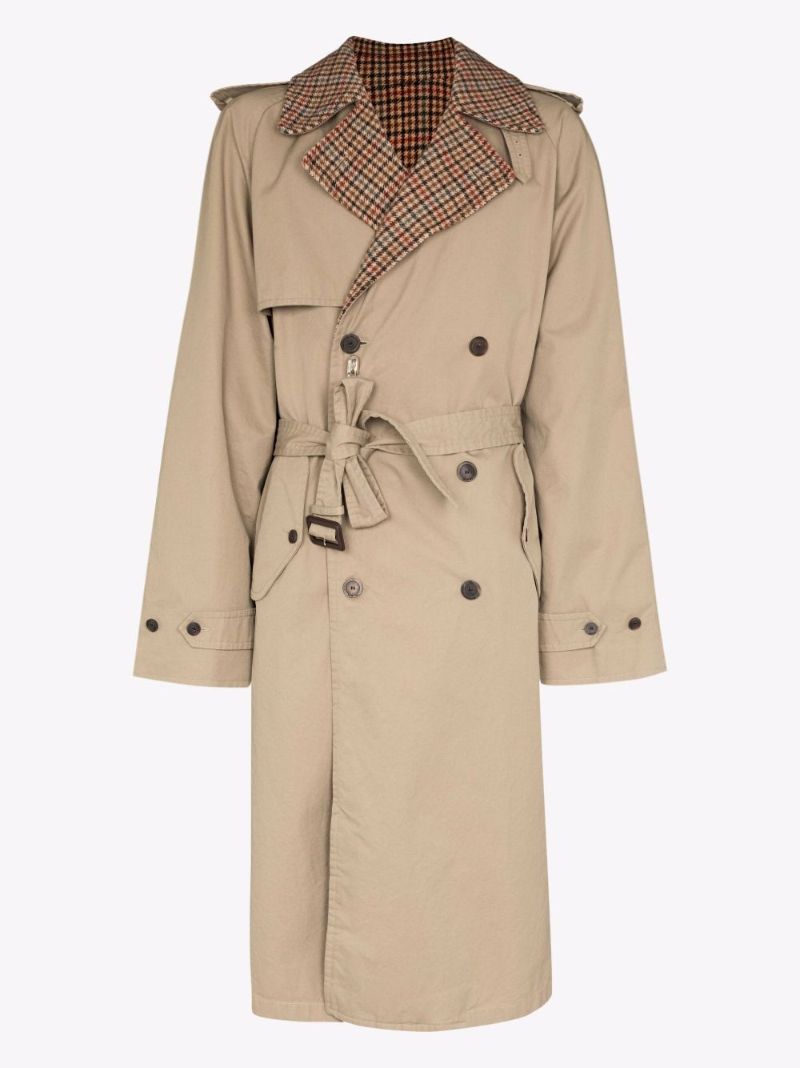 Reversible Cotton Trench Coat