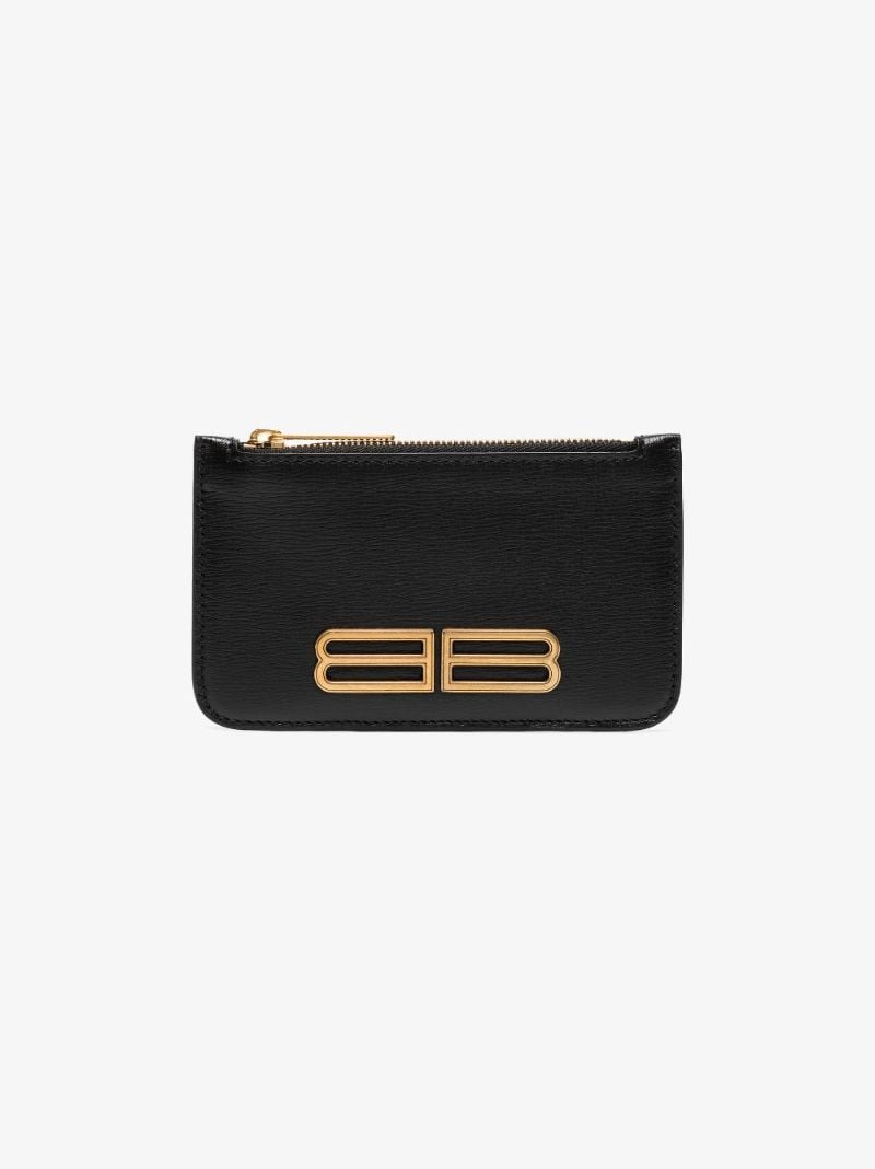 Black Gossip Leather Coin Purse