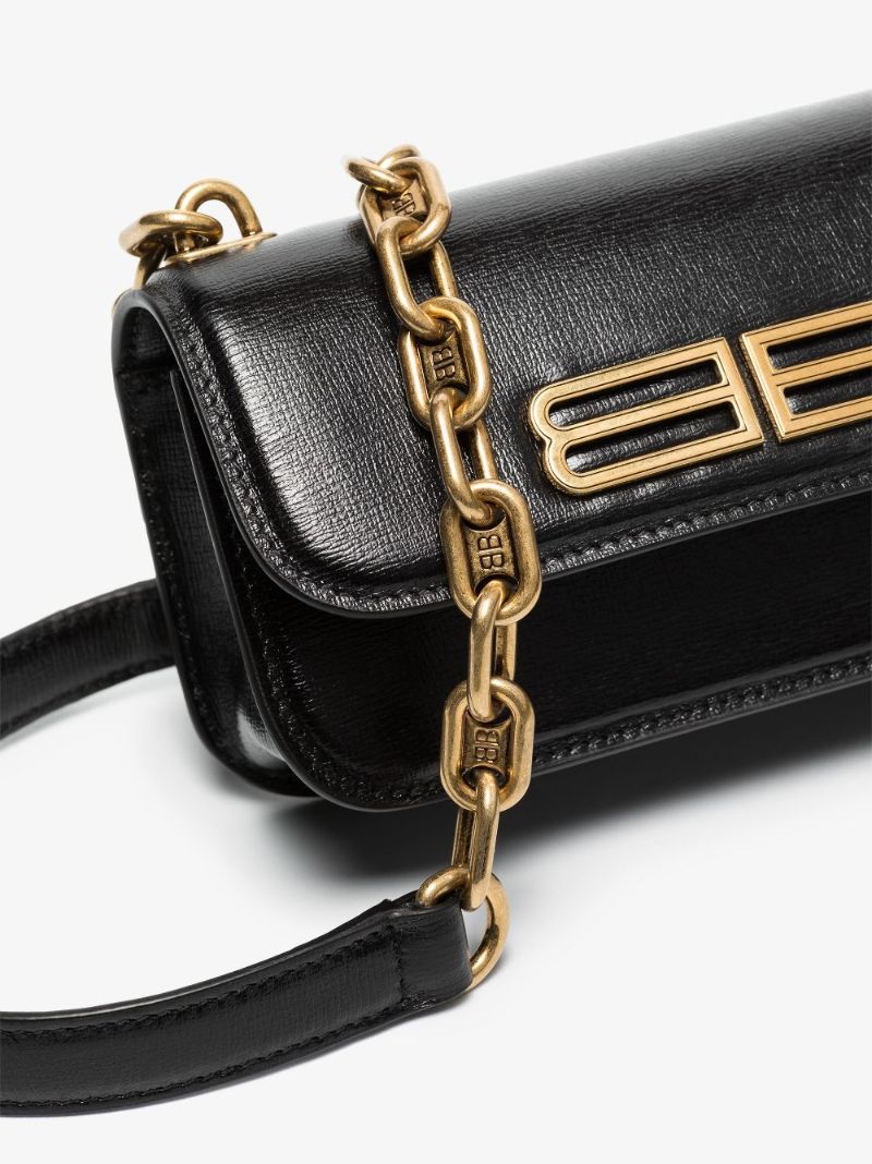 Black Gossip Xs Leather Shoulder Bag