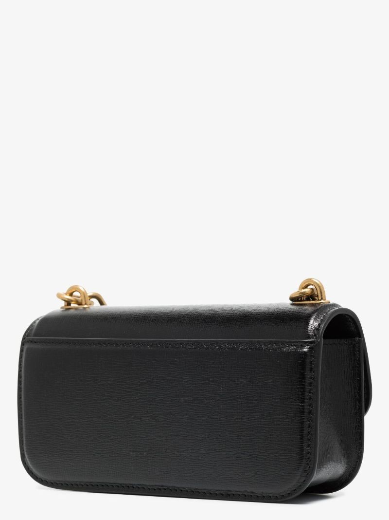 Black Gossip Xs Leather Shoulder Bag