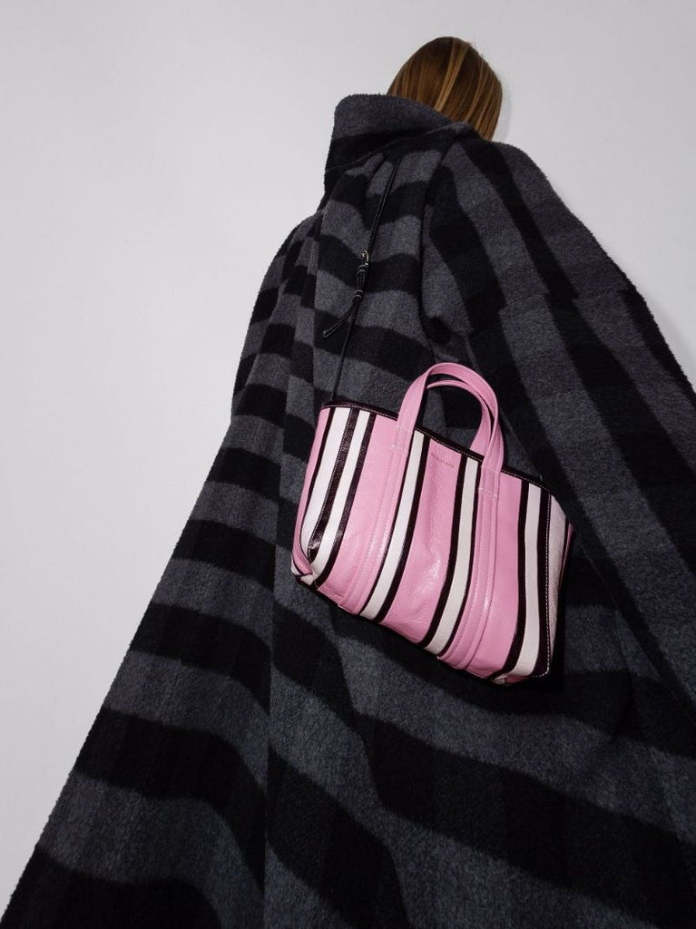 Pink Barbes East-west Leather Tote Bag