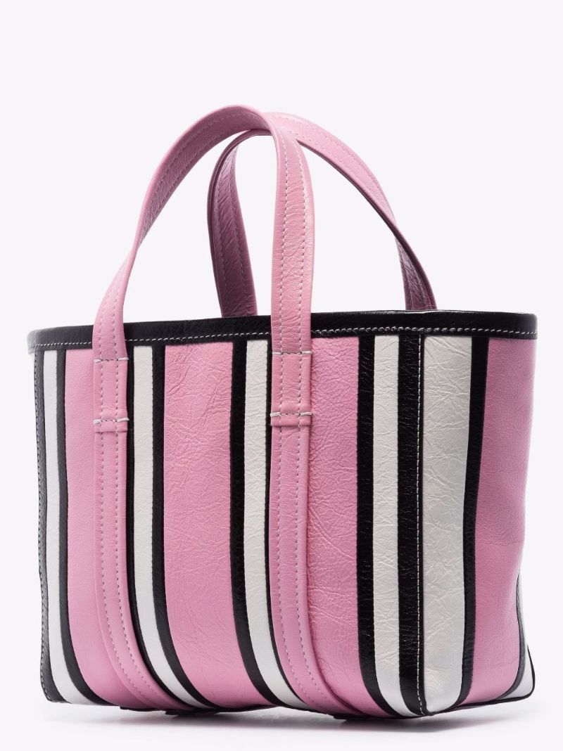 Pink Barbes East-west Leather Tote Bag